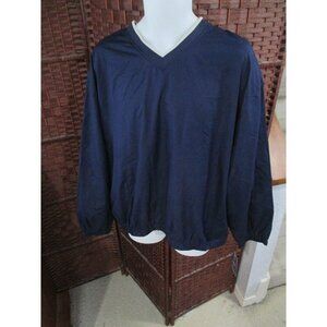 NWT PGA Tour Golf Pullover Windbreaker Shirt Men's XL Blue Jacket Wind Resistant